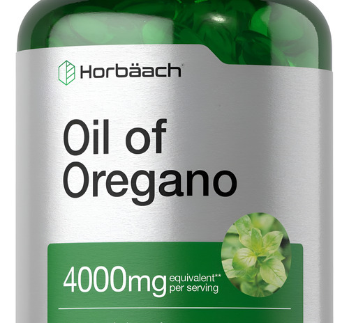 Óleo De Orégano Horbäach | 4000mg | 300 Cápsulas