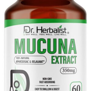 Extrato De Mucuna Pruriens 350mg Da Dr. Herbalist - 60 Vegan