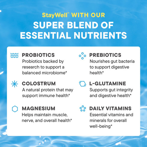 Drink Mix Nouri Staywell Digestive & Immunity, Pacotes De 30 - Imagem 3