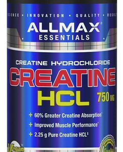 Allmax Essentials Creatina Hcl, 750 Mg, 90 Cápsulas