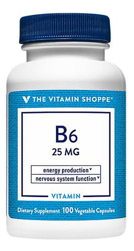 The Vitamin Shoppe Vitamina B6 25 Mg - Energia (100
