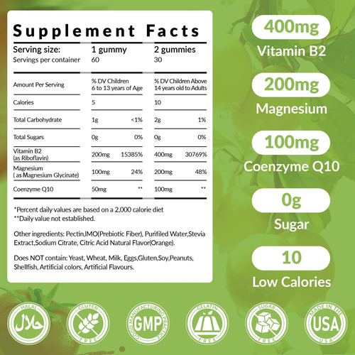 Nutribota Sugar Livre Vitamina B2 Gummies- Riboflavin 400mg - Imagem 16