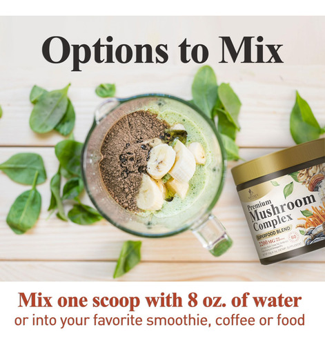 Suplemento De Cogumelos Nature"s Nutrition 11 Em 1 Complex - Imagem 7