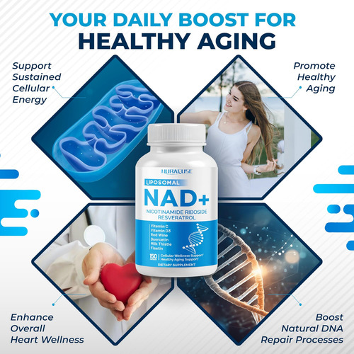Nurafuse Liposomal Nad+ Trans-resveratrol 6000mg Com Vinho T - Imagem 11