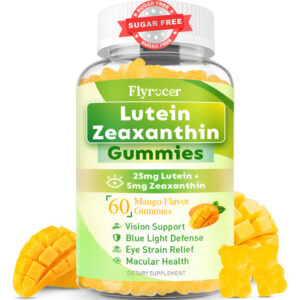 Suplementos Gomas De Luteína Sem Açúcar Flyrocer 25 Mg 60 Un