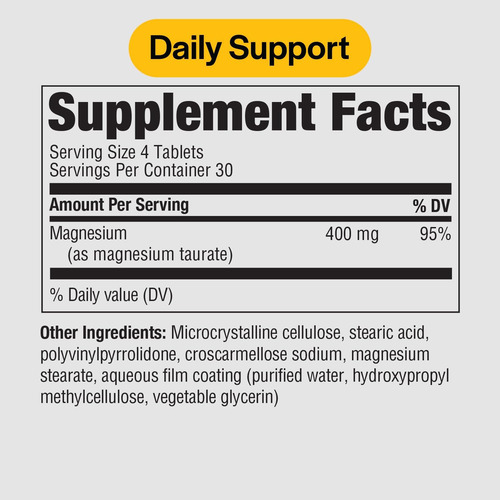 Fórmulas Puras Taurate 400mg - 120 Comprimidos - Suplemento - Imagem 2
