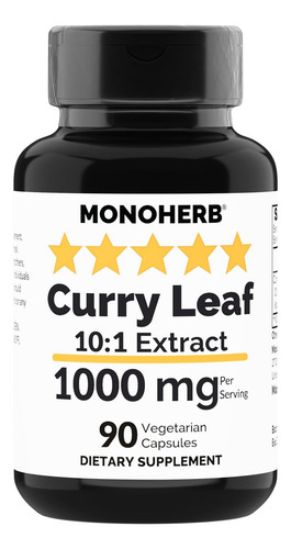 Extrato De Folha De Curry Monoherb 1000 Mg - 90 Cápsulas