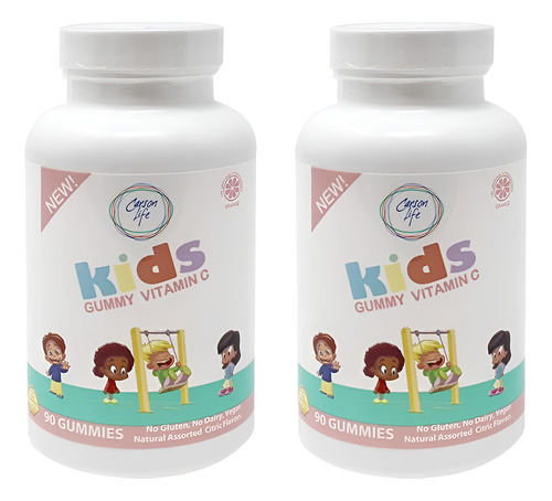 Gomas De Vitamina C Carson Life Para Crianças - 2 Pacotes