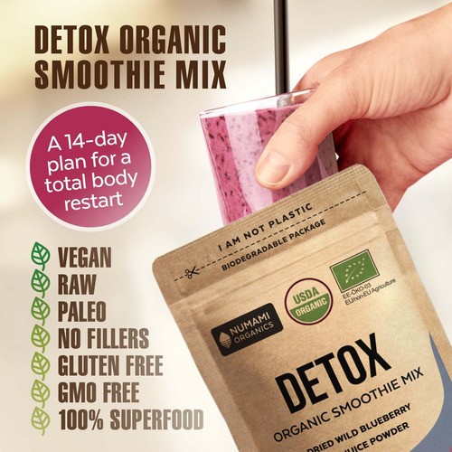 Smoothie De Desintoxicação Em Pó Numami Organic Blueberry Sp - Imagem 2