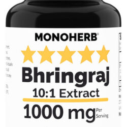 Suplemento De Extrato De Monoherb Bhringraj 1000mg 90 Cápsul