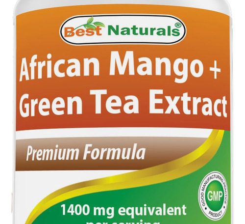 Manga Africana E Chá Verde Naturals 1400 Mg - 120 - Imagem 2
