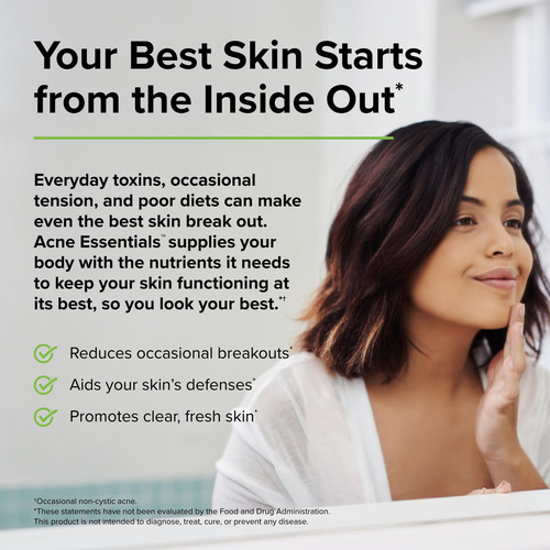 Terry Naturally Acne Essentials - 60 Cápsulas - Reduz Erupçõ - Imagem 4
