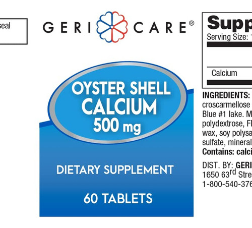 Gericare Gericare Oyster Shell Cálcio 500 Mg, 60 - Imagem 9