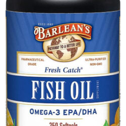 Suplementos Óleo De Peixe Barlean&quots Omega 3 600 Mg Cápsulas