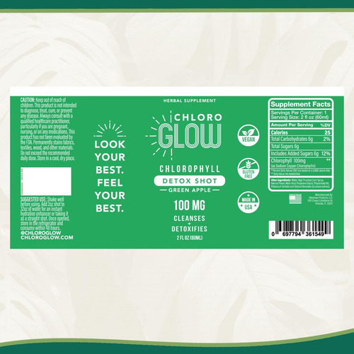 Chloroglow: Bebida Orgânica De Maçã Verde - Imagem 4