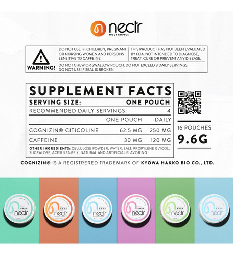 Sachês Nectr Energy Com Cognizin E Cafeína - Imagem 4