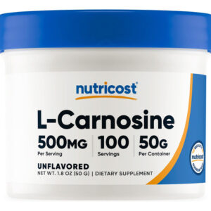 Suplemento Nutricost L-carnosina Em Pó 50g (100 Porções)