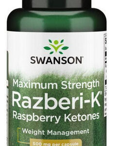 Força Máxima De Cetonas De Framboesa Razberi-k 500 Mg 60 Cáp