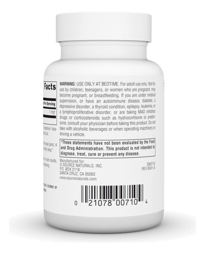 Suplemento Source Naturals Melatonina 1 Mg 200 Pastilhas - Imagem 3
