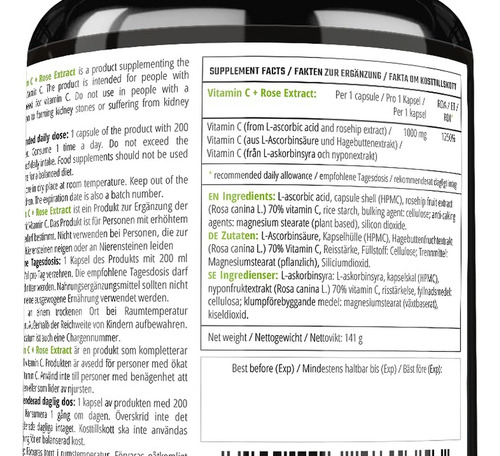 Mz Meet The Zone Vitamina C 950 Mg Com Extrato De Rosa 70 - Imagem 3