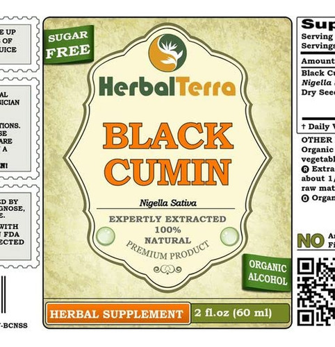 Extrato Líquido De Cominho Preto Herbal Terra Llc 120 Ml - Imagem 2