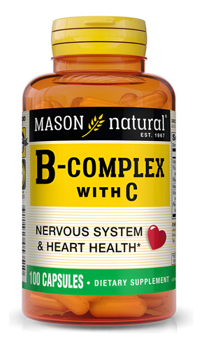 Mason Natural Complexo B Com Vitamina C - 100 Cápsulas