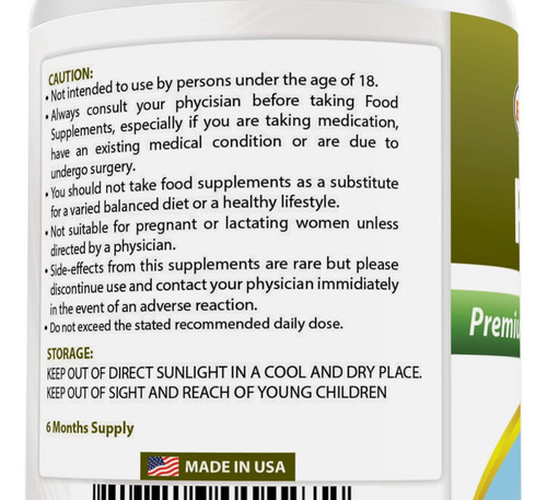 Naturals Natural Paba 500 Mg 180 Comprimidos - Imagem 3