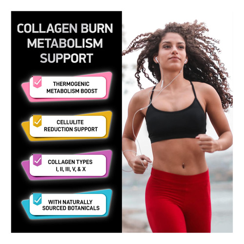 Cápsulas De Queimadura De Multi Colágeno Termogênicas Do I, - Imagem 2