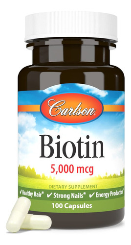 Carlson Biotin 5000 Mcg Para Cabelos E Unhas Fortes - Imagem 6