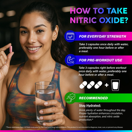 Suplemento De Óxido Nítrico Nutraharmony 2250mg 90 Cápsulas - Imagem 7