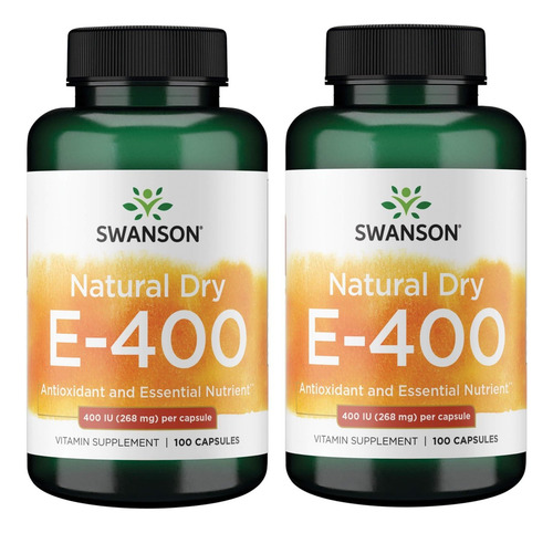 Vitamina E Natural Swanson Swanson 400 Ui 100 Cápsulas (2)