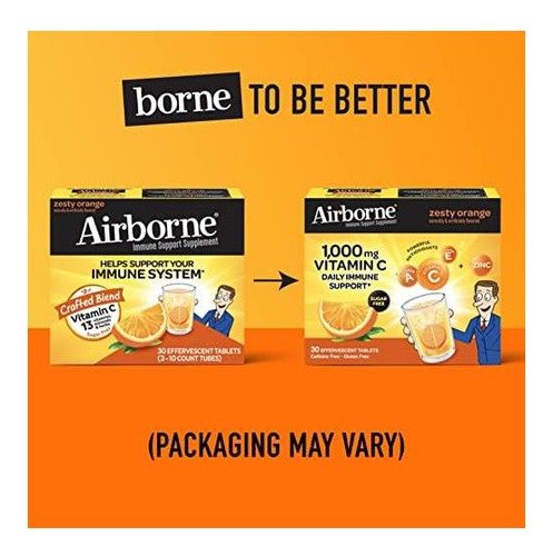 Vitamina C Airborne 1000 Mg 30 Comprimidos Efervescentes - Imagem 18