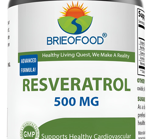 Brieofood Resveratrol 500mg - Antioxidante Natural