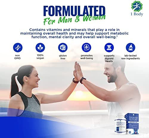Suplemento De Suporte Corporal Para Tireoide 1 Para Mulheres - Imagem 5