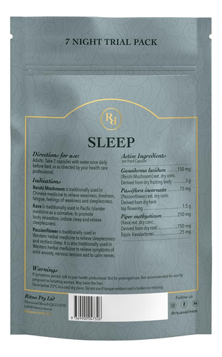 Suplemento Natural Para Sono Ritua - Teste De 7 Dias