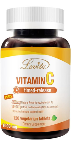Lovita Vitamina C 1000mg Com Bioflavonóides E Rosa Mosqueta,