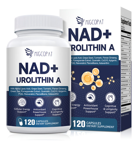 Suplemento Nad+ Migcopat Nad Com 300 Mg De Urolitina A 120 C