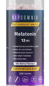 Comprimidos De Melatonina Napsomnia Sabor Frutas Vermelhas -
