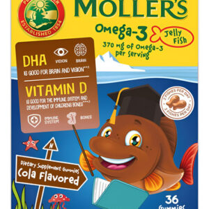 Cápsulas De Ômega 3 Möller&quots Para Crianças, Sabor Cola