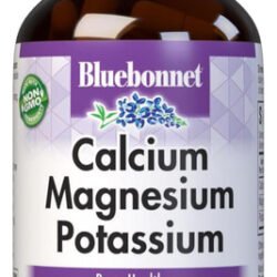 Bluebonnet Cálcio Magnésio Mais Cápsulas De Potássio, 90 Con