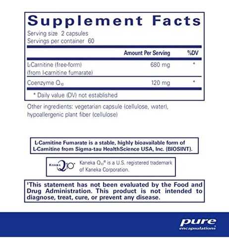 Encapsulamentos Puros Coq10 L-carnitina Fumarato | Suporte C - Imagem 10