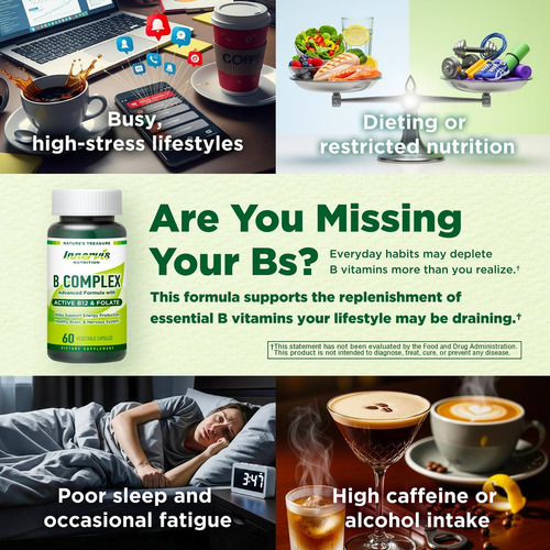 Innervisnutrition Complexo B Avançado Com B12 Ativo - 60 - Imagem 8