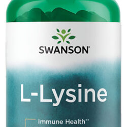 Swanson L-lisina Ajipure 500 Mg - 90 Cápsulas Veganas