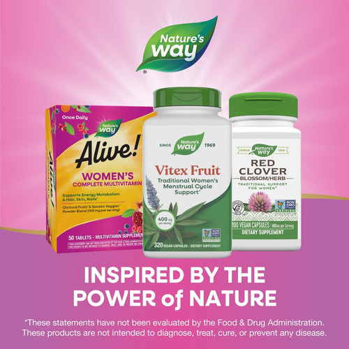 Nature"s Way Vitex Suporte Para Ciclo Menstrual, 320 Cápsula - Imagem 7