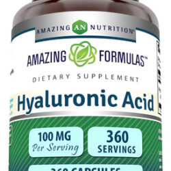 Suplemento De Ácido Hialurônico Amazing Nutrition 100 Mg