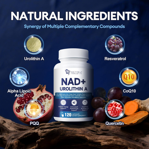 Suplemento Nad+ Migcopat Nad Com 300 Mg De Urolitina A 120 C - Imagem 4