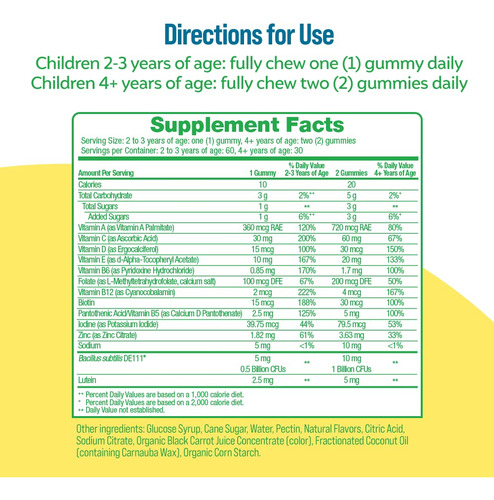 Gomas Probióticas Culturelle Kids 2+ Digestive & Immune 60ct - Imagem 3