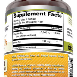 Suplemento De Vitamina D3 Da Amazing Nutrition Com Azeite De