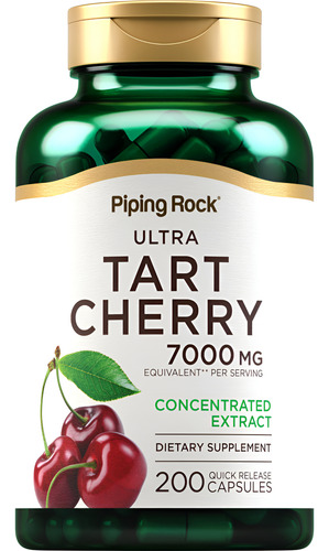 Suplemento Piping Rock Tart Cherry Extract 7000 Mg 200 Compr