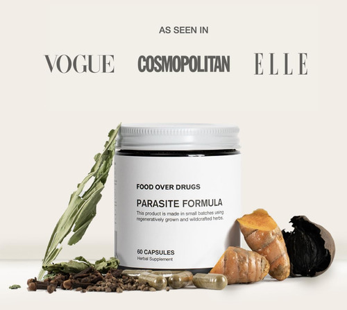 Herbal Detox Food Over Drugs Parasite Formula 60 Cápsulas - Imagem 7